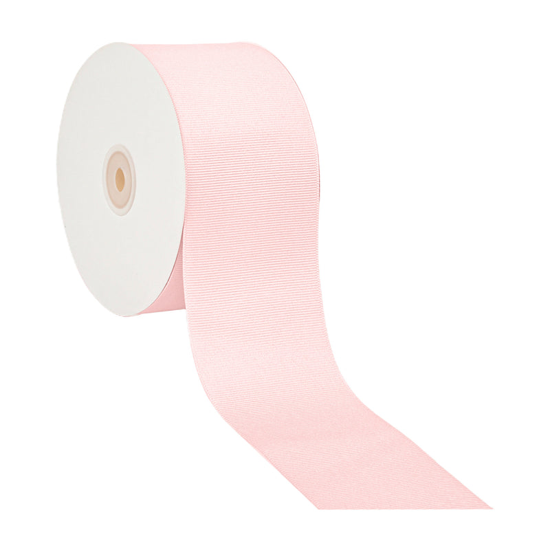 3" Textured Grosgrain Ribbon | Lt Pink (117) | 50 Yard Roll