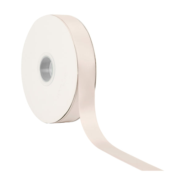 1" Double Face Satin Ribbon | Vanilla (813) | 25 Yard Roll