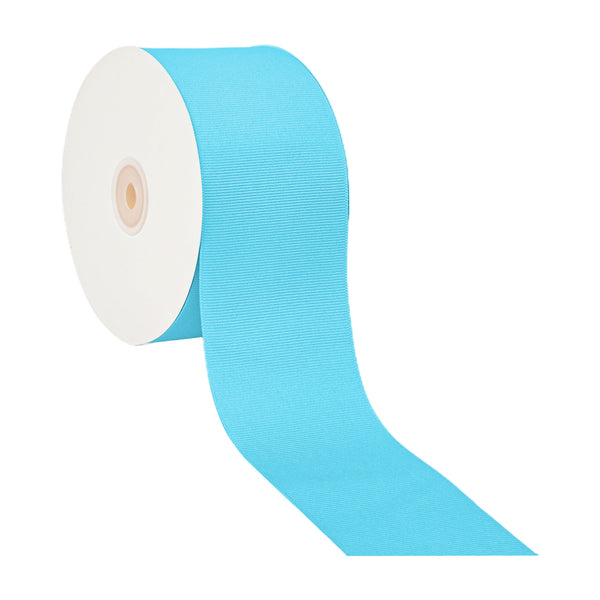 3" Textured Grosgrain Ribbon | Turquoise (340) | 50 Yard Roll