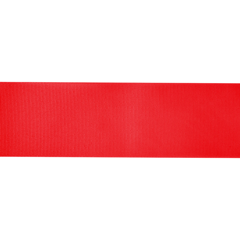 2 1/4" Textured Grosgrain Ribbon | Poppy Red (235) | 50 Yard Roll