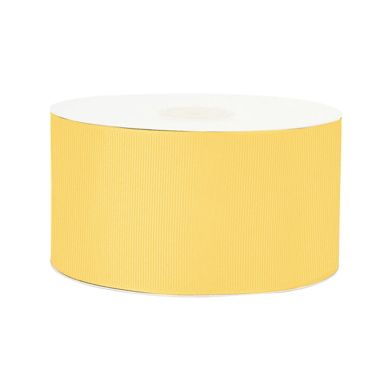 3" Textured Grosgrain Ribbon | Yellow Gold (660) | 50 Yard Roll