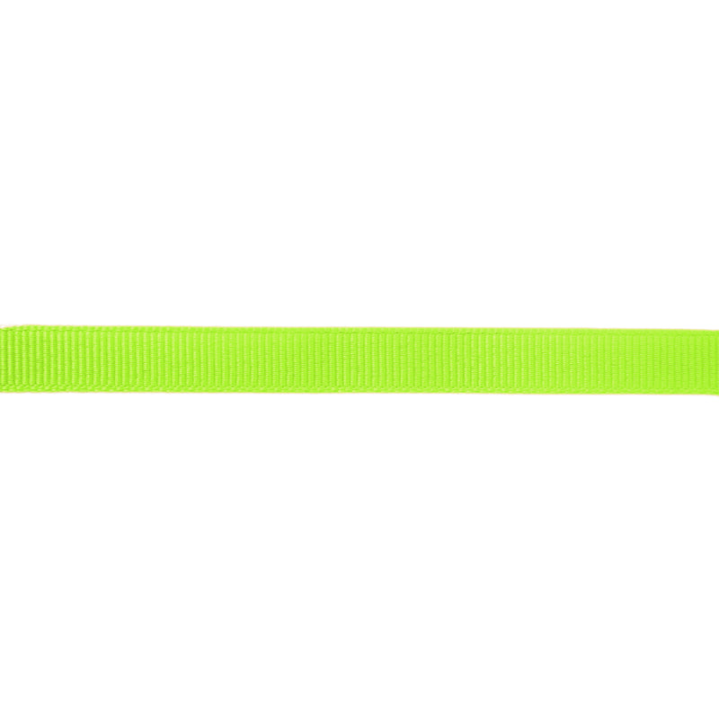 3/8" Textured Grosgrain Ribbon | Neon Lime (2545) | 100 Yard Roll