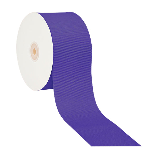 3" Textured Grosgrain Ribbon | Regal Purple (470) | 50 Yard Roll