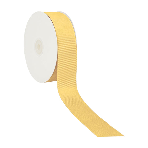 1 1/2" Textured Grosgrain Ribbon | Yellow Gold (660) | 50 Yard Roll