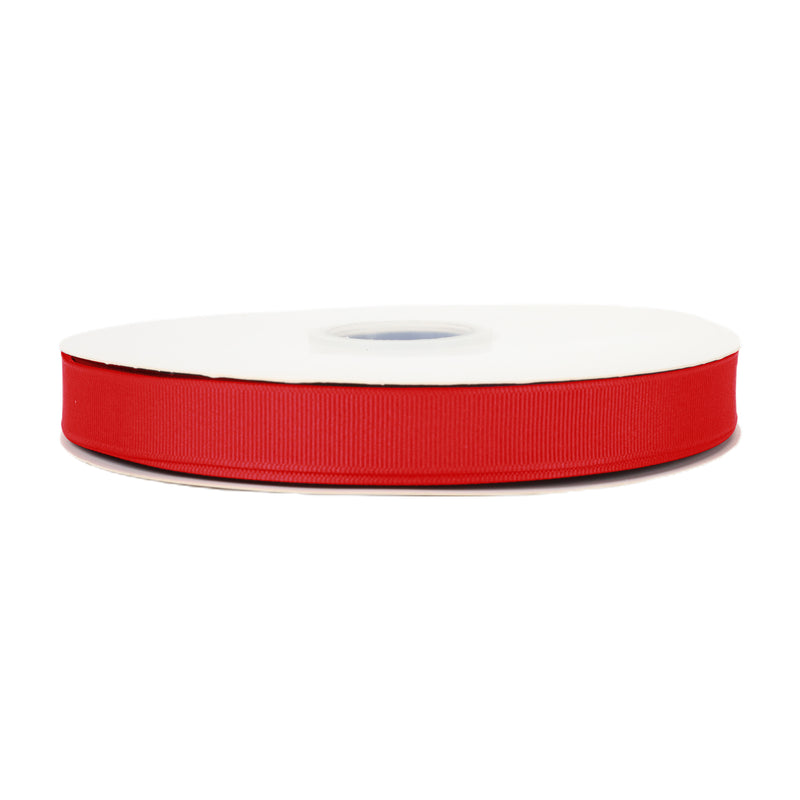 7/8" Textured Grosgrain Ribbon | Red (250) | 100 Yard Roll