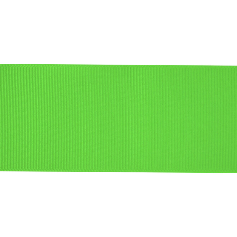 3" Textured Grosgrain Ribbon | Neon Green (2586) | 50 Yard Roll