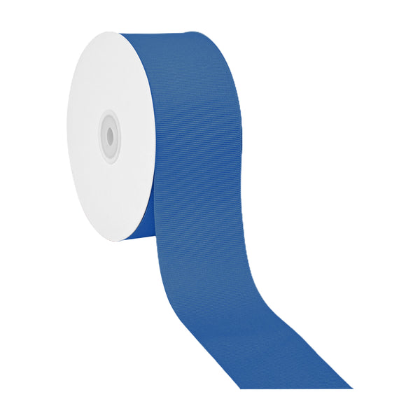 2 1/4" Textured Grosgrain Ribbon | Electric Blue (352) | 50 Yard Roll