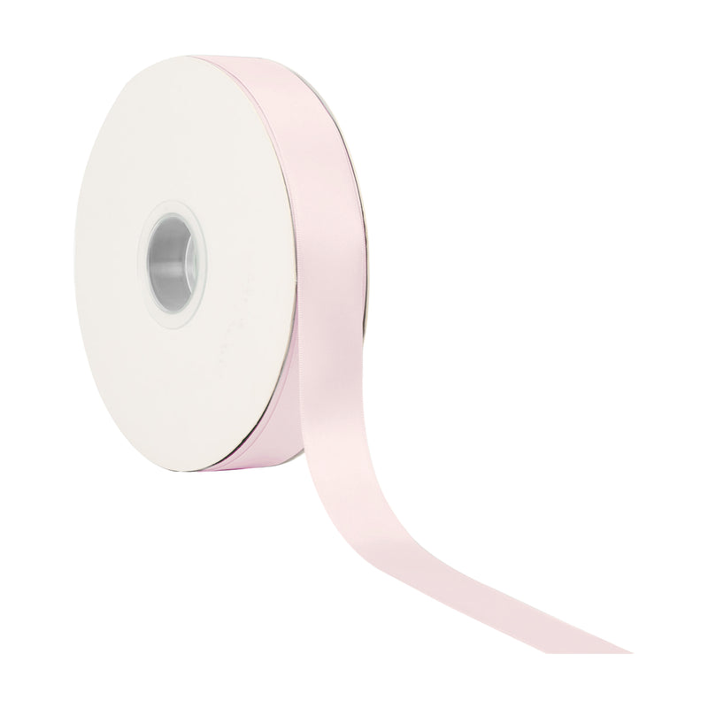 1" Double Face Satin Ribbon | Pearl Pink (123) | 25 Yard Roll