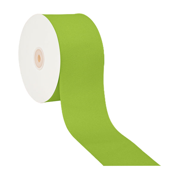 3" Textured Grosgrain Ribbon | New Chartruese (547) | 50 Yard Roll