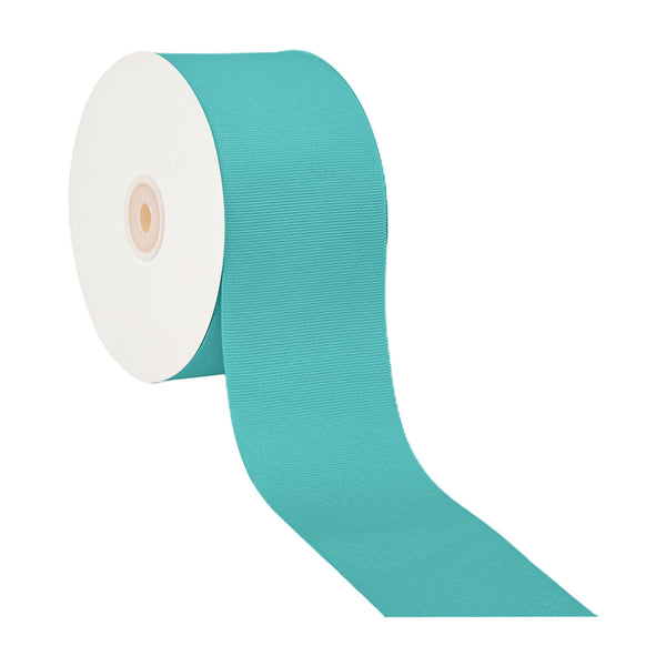 3" Textured Grosgrain Ribbon | Navajo Turquoise (315) | 50 Yard Roll