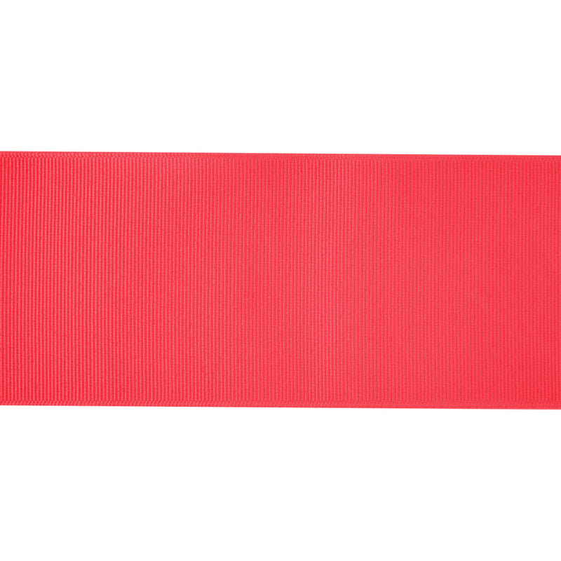 3" Textured Grosgrain Ribbon | Hot Red (252) | 50 Yard Roll