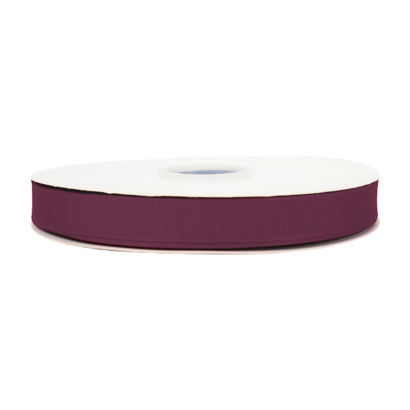 7/8" Textured Grosgrain Ribbon | Burgundy (277) | 100 Yard Roll