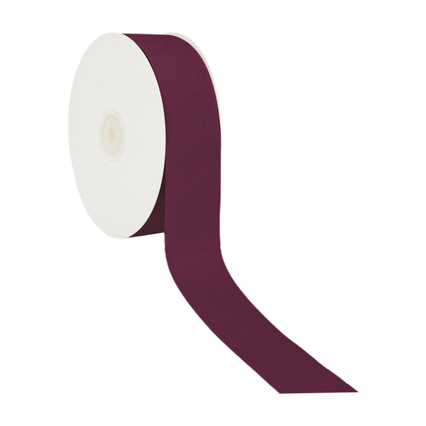 1 1/2" Textured Grosgrain Ribbon | Burgundy (277) | 50 Yard Roll