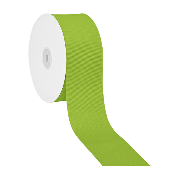 2 1/4" Textured Grosgrain Ribbon | New Chartruese (547) | 50 Yard Roll