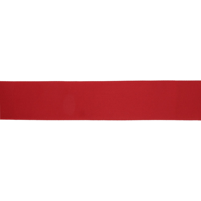 1" Double Face Satin Ribbon | Red (250) | 50 Yard Roll
