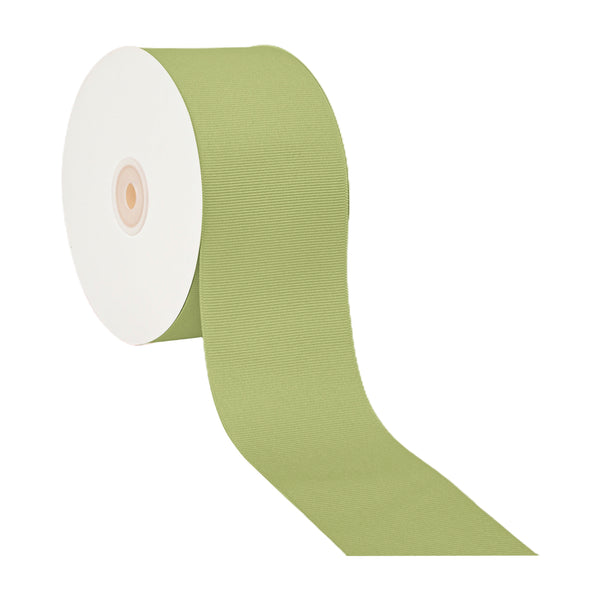 3" Textured Grosgrain Ribbon | Lemon Grass (528) | 50 Yard Roll