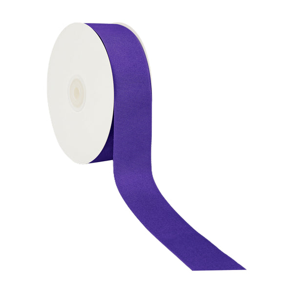 1 1/2" Textured Grosgrain Ribbon | Regal Purple (470) | 50 Yard Roll