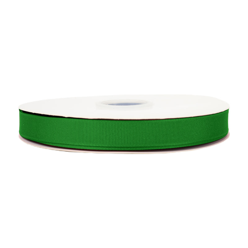 7/8" Textured Grosgrain Ribbon | Kelly Green (581) | 100 Yard Roll