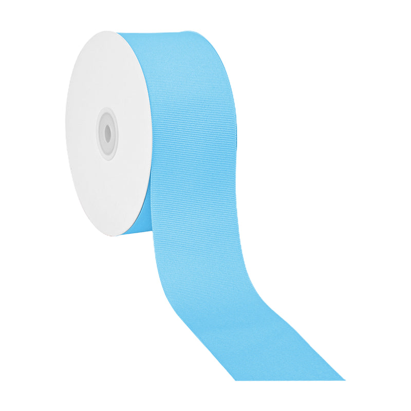 2 1/4" Textured Grosgrain Ribbon | Island Blue (328) | 50 Yard Roll