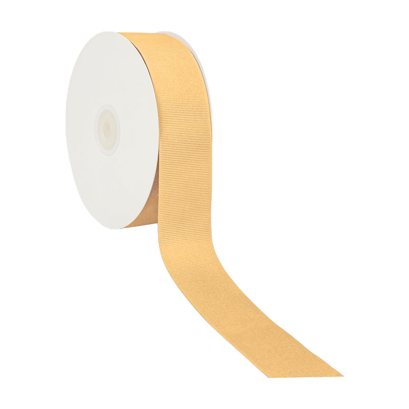 1 1/2" Textured Grosgrain Ribbon | Gold (675) | 100 Yard Roll