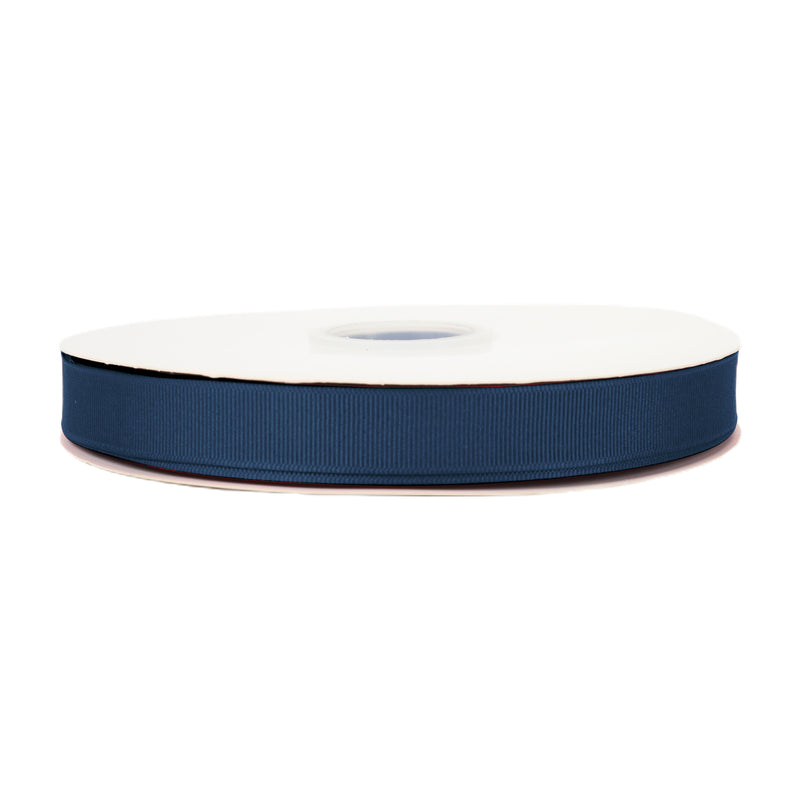 7/8" Textured Grosgrain Ribbon | Lt Navy (365) | 100 Yard Roll