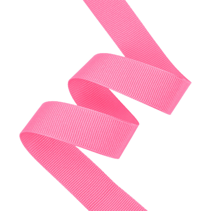 7/8" Textured Grosgrain Ribbon | Neon Pink (2550) | 100 Yard Roll