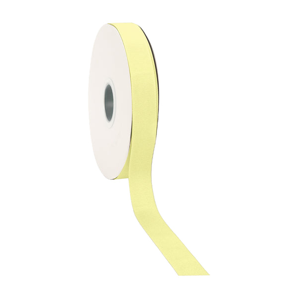 7/8" Textured Grosgrain Ribbon | Baby Maize (617) | 100 Yard Roll