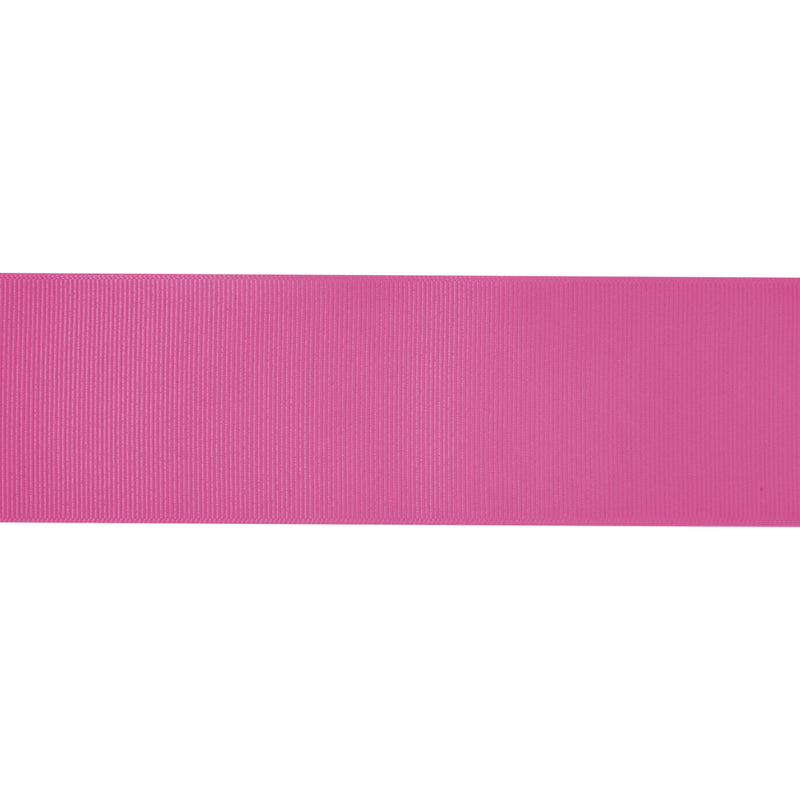 2 1/4" Textured Grosgrain Ribbon | Vibrant Pink (185) | 50 Yard Roll