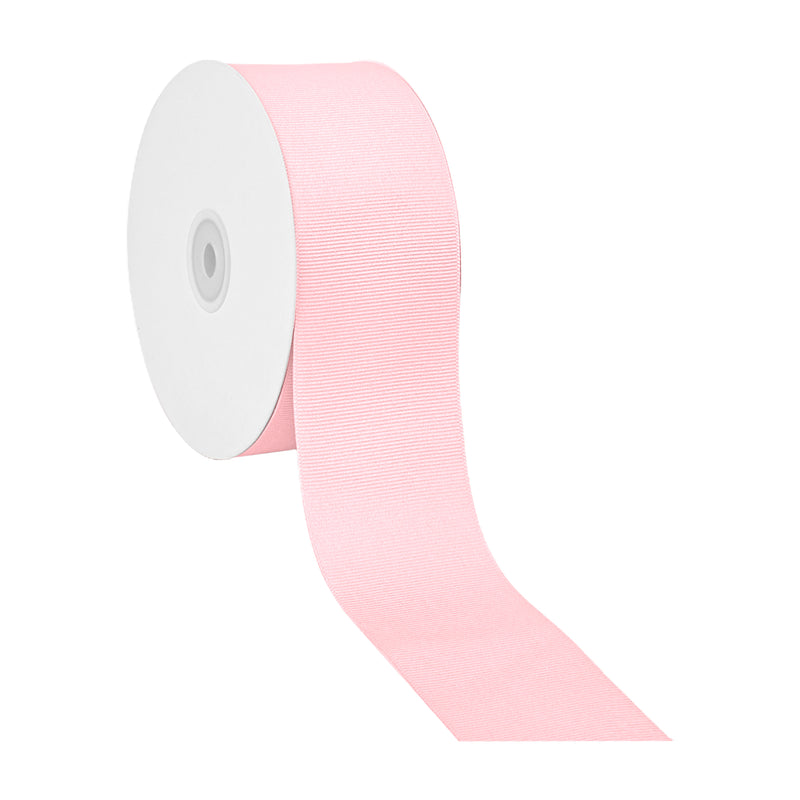 2 1/4" Textured Grosgrain Ribbon | Pearl Pink (123) | 50 Yard Roll