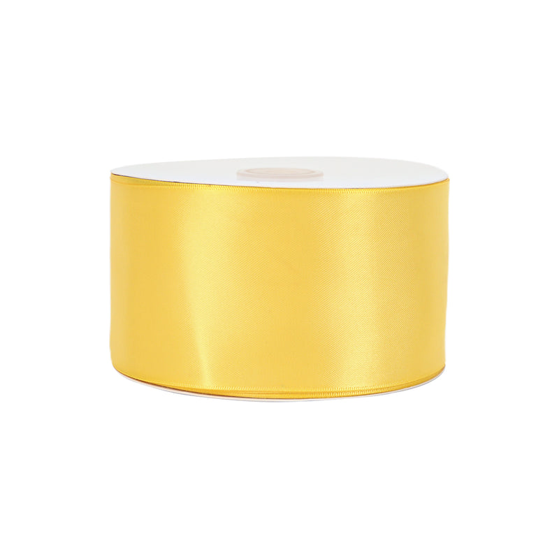 3" Double Face Satin Ribbon | Maize (650) | 25 Yard Roll