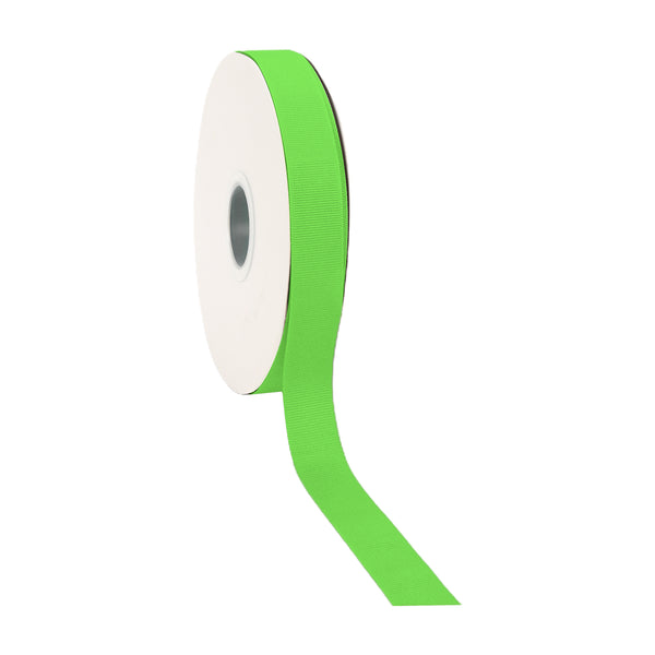 7/8" Textured Grosgrain Ribbon | Neon Green (2586) | 100 Yard Roll