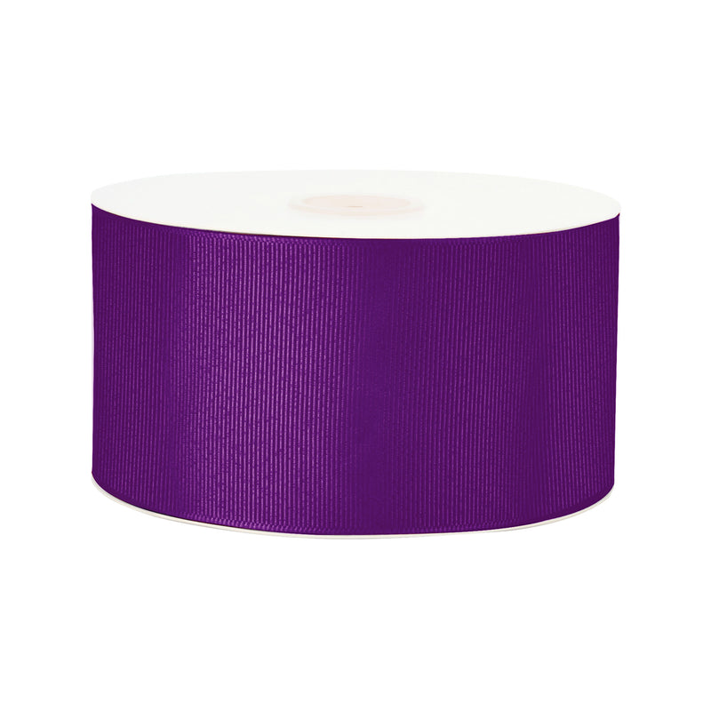 3" Textured Grosgrain Ribbon | Purple (465) | 50 Yard Roll