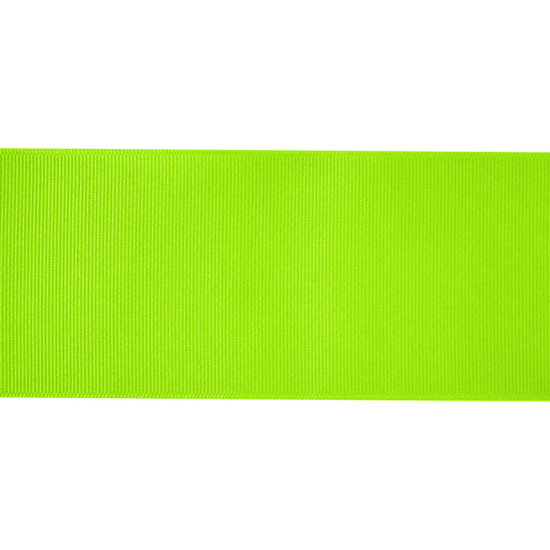 3" Textured Grosgrain Ribbon | Neon Lime (2545) | 50 Yard Roll