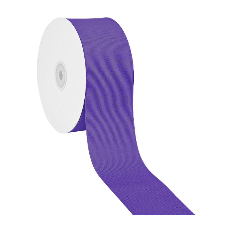 2 1/4" Textured Grosgrain Ribbon | Regal Purple (470) | 50 Yard Roll