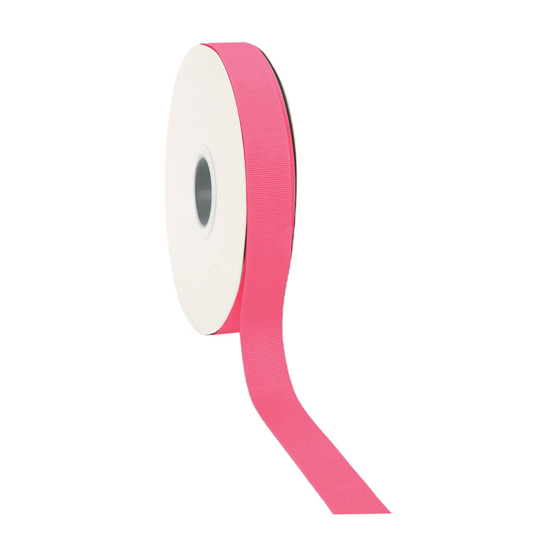 7/8" Textured Grosgrain Ribbon | New Shocking Pink (176) | 100 Yard Roll