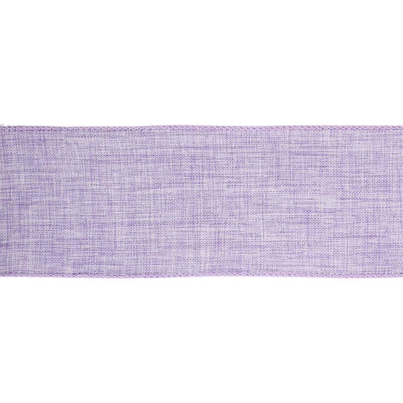 2 1/2 Wired Ribbon | Lavender Linen | 10 Yard Roll