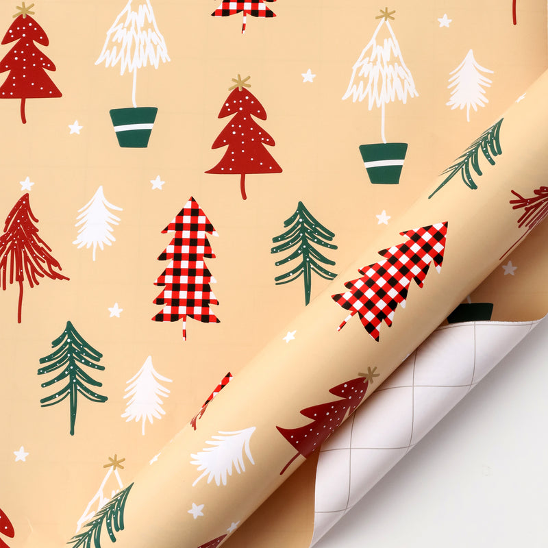 30" x 10' Wrapping Paper Bundle (4-pack) | Natural Christmas