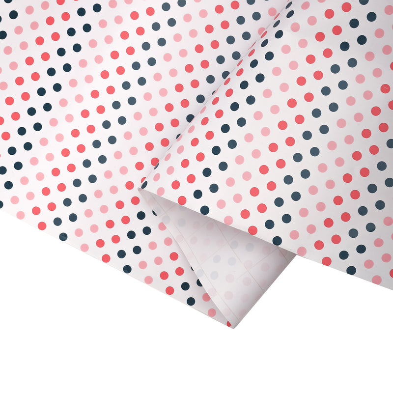 24" x 417' Wrapping Paper Half Ream | Polka Dot Multi