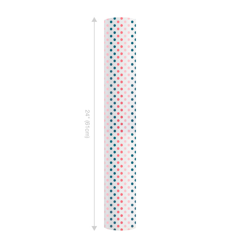 24" x 417' Wrapping Paper Half Ream | Polka Dot Multi