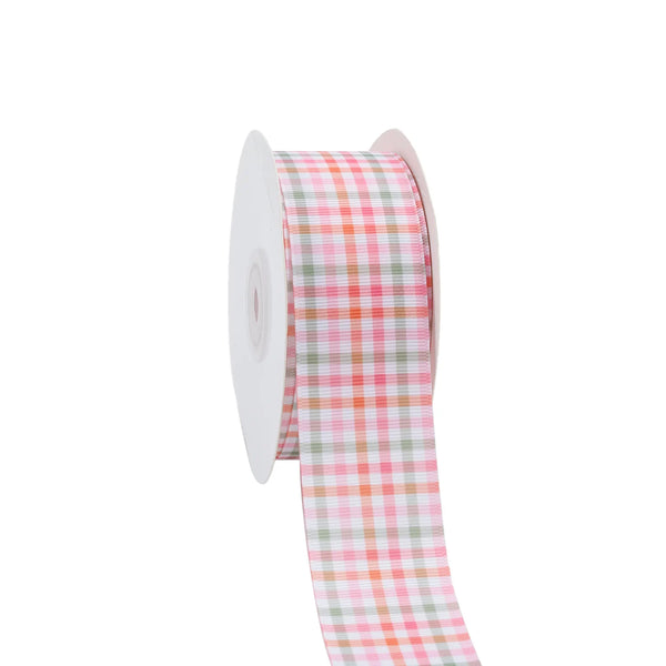 1 1/2" Printed Grosgrain Ribbon | Girl Plaid (10029) | 20 Yard Roll