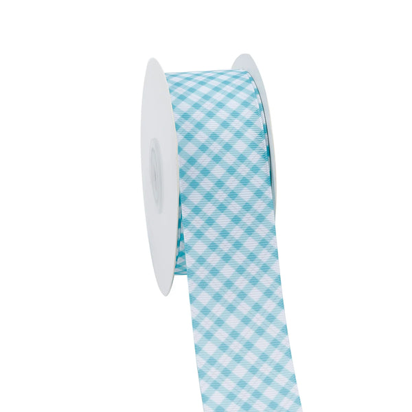 1 1/2" Printed Grosgrain Ribbon | Ice Plaid (10060) | 20 Yard Roll