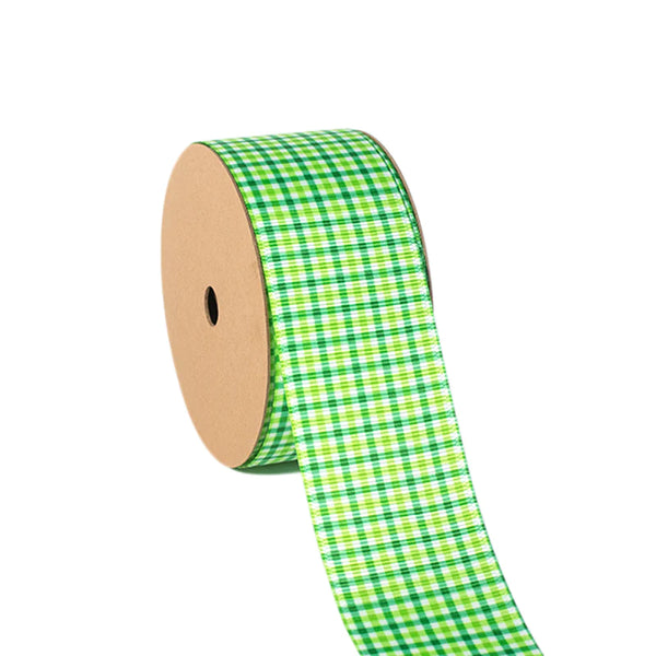 1 1/2" Printed Grosgrain Ribbon | Patty's Plaid (10005) | 20 Yard Roll