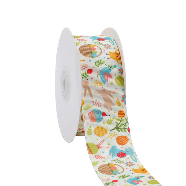 1 1/2" Printed Grosgrain Ribbon | Easter Fun (10042) | 20 Yard Roll