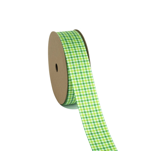 7/8" Printed Grosgrain Ribbon | Patty's Plaid (10004) | 20 Yard Roll