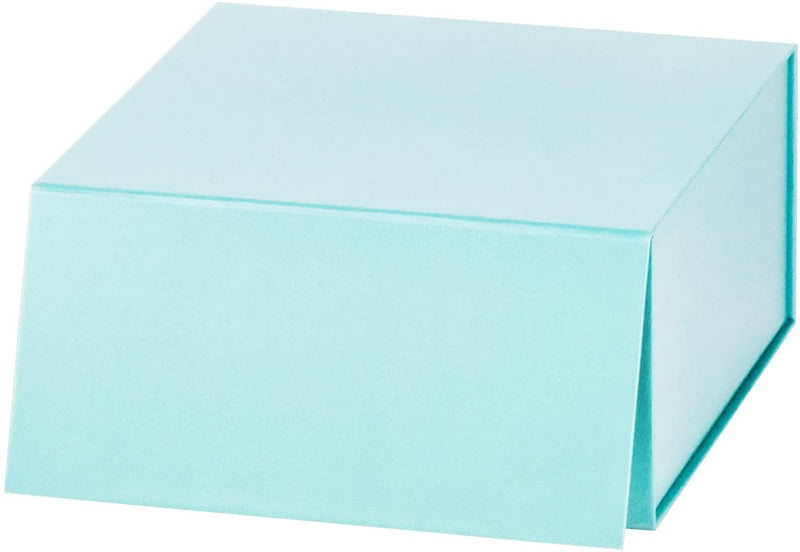 8" x 8" x 4" Collapsable Gift Box w/ Magnetic Square Flap Lid | Mint
