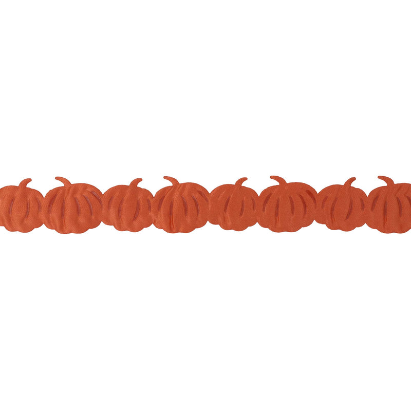 1.5" Ultrasonic Trim | Orange Pumpkin | 10 Yard Roll