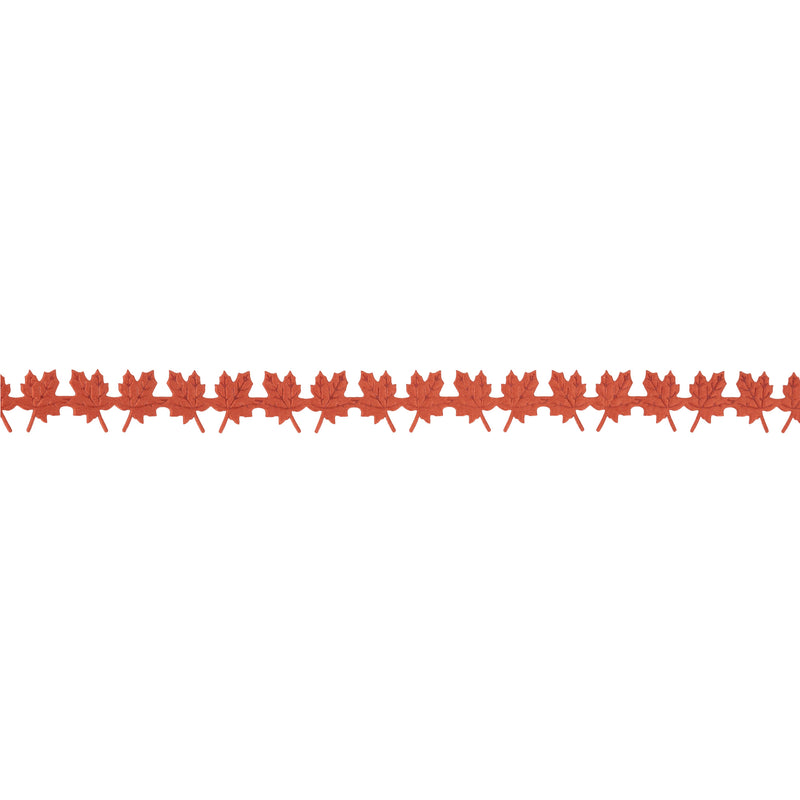 3/4" Ultrasonic Trim | Orange Mapleleaf | 10 Yard Roll