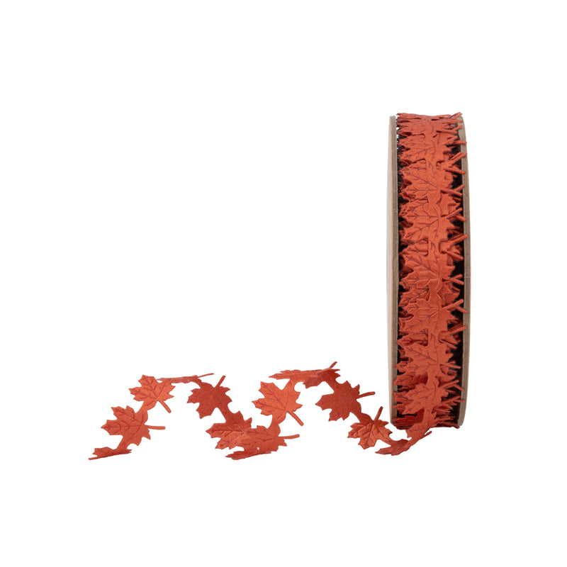 3/4" Ultrasonic Trim | Orange Mapleleaf | 10 Yard Roll