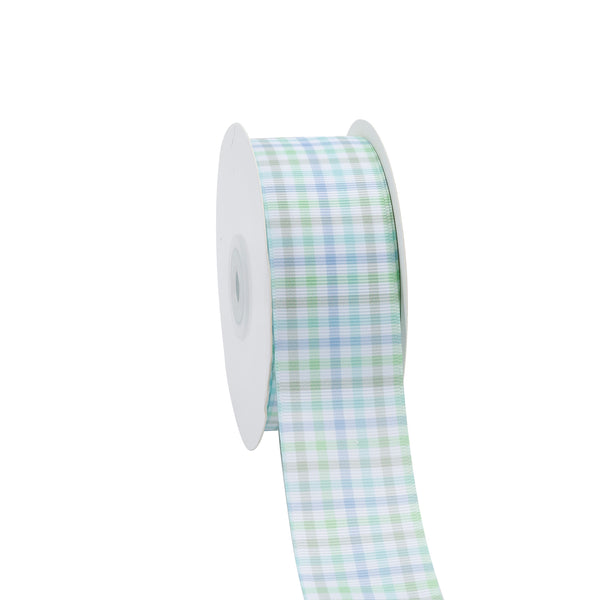 1 1/2" Printed Grosgrain Ribbon | Boy Plaid (10026) | 100 Yard Roll