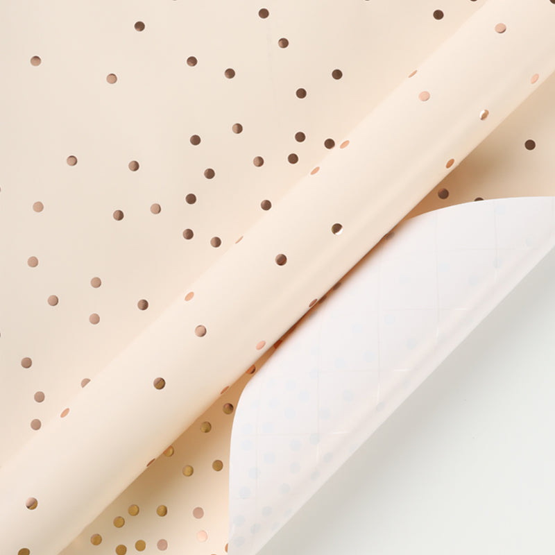 30" x 10' Wrapping Paper | Rose Gold Metallic Small Dot